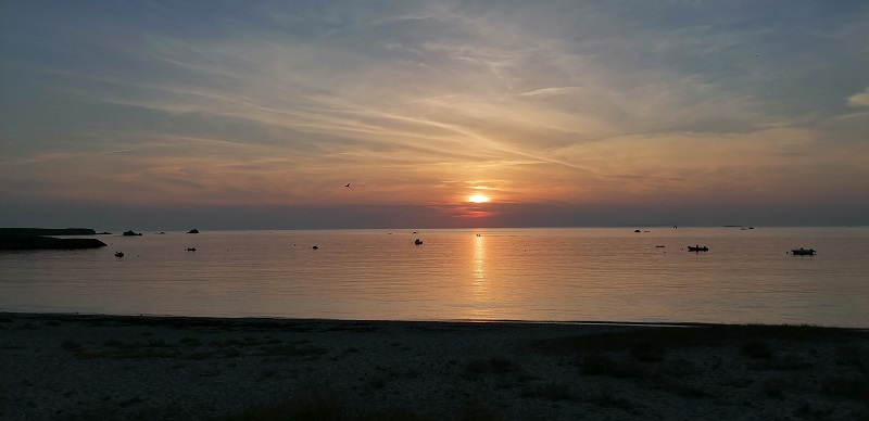 antenne de lecher cours près de l'atlantique en Bretagne