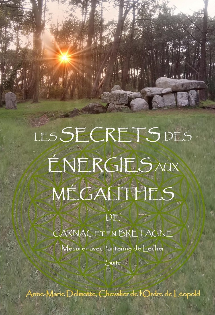 Couverture livre Secrets des energies aux megalithes de Carnac et en Bretagne - Mesurer avec l'antenne de Lecher - Suite
