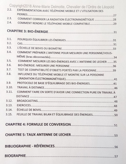 Guide Pratique pour faire la radiesthésie avec l'antenne de Lecher contenu